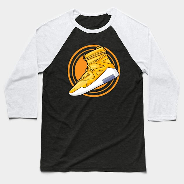 Air FOG 1 Yellow Sneaker Baseball T-Shirt by milatees